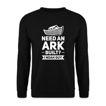 Noah's Ark Noah's Ark Gift - Unisex Sweatshirt - black - Front - Alina (178cm) & Michal (187cm)