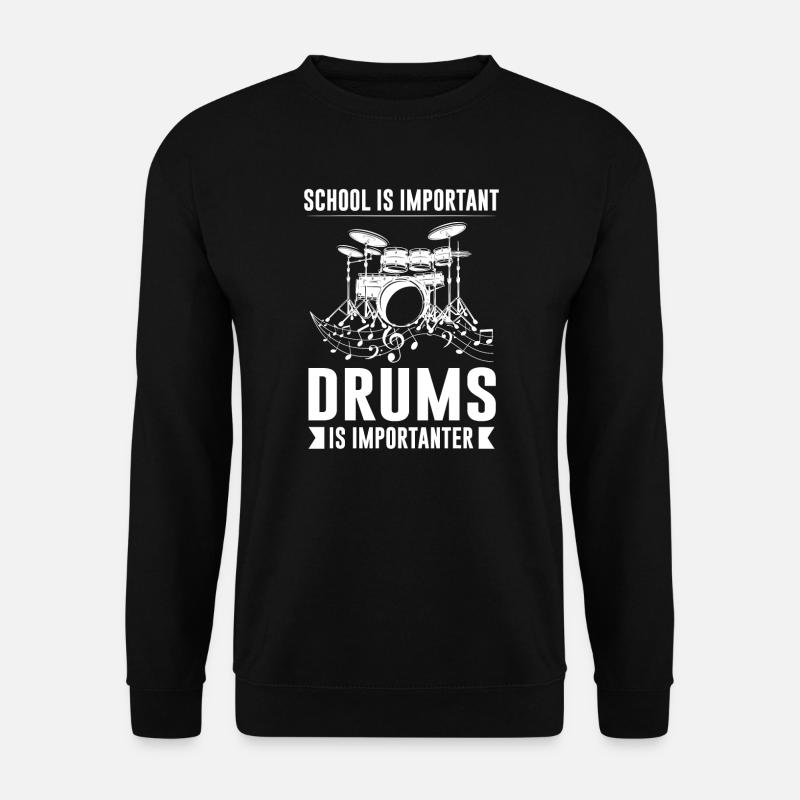 Drummer Drumstick Drum Gift - Sweat-shirt Unisexe - noir