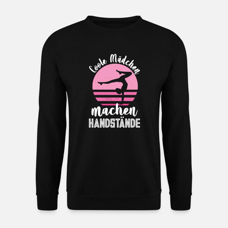 Handstand Turnen Gymnastik Geschenk - Unisex Pullover - Schwarz