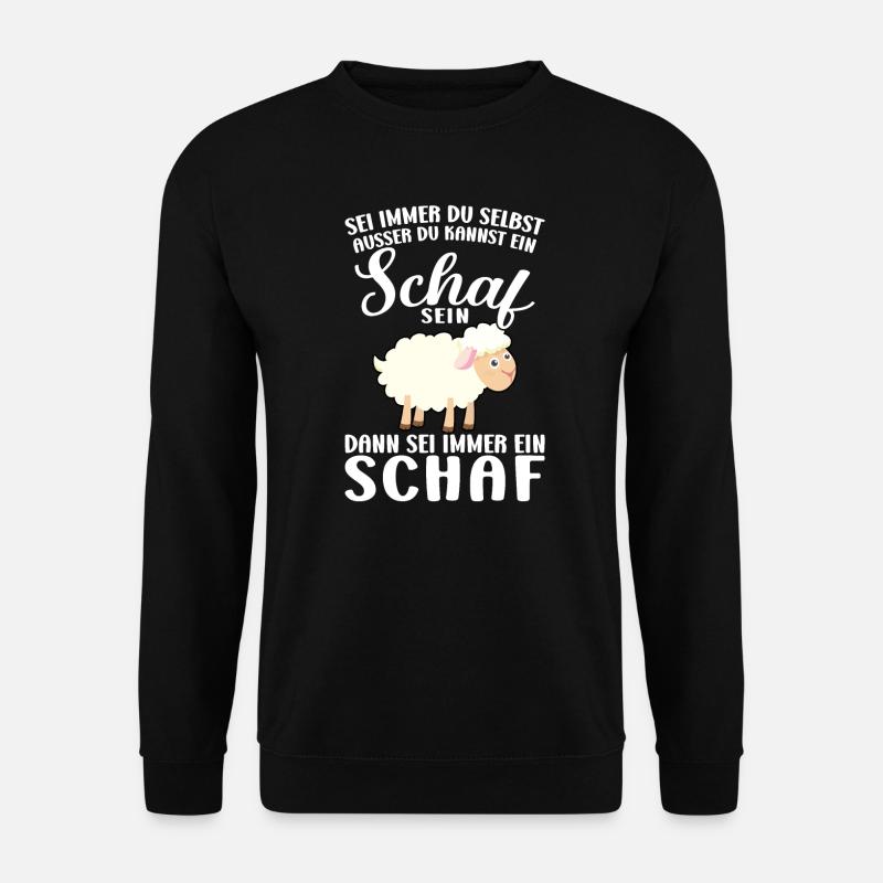 Schaf Schafe Schäfchen Geschenk - Unisex Pullover - Schwarz