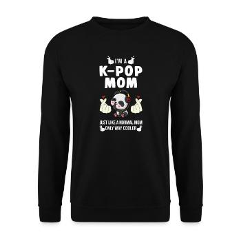 K-Pop-K-Pop-Merch K-Pop-Waren Geschenk - Unisex Pullover - Schwarz - Vorne - Alina (178cm) & Michal (187cm)