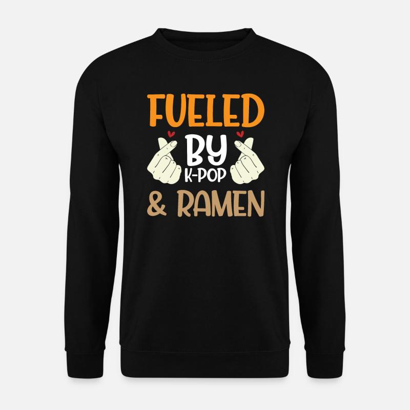 K-Pop & Ramen K-Pop & Ramen Cadeau - Sweat-shirt Unisexe - noir