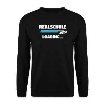 Realschule 2022 Absolvent Geschenk - Unisex Pullover - Schwarz - Vorne - Alina (178cm) & Michal (187cm)