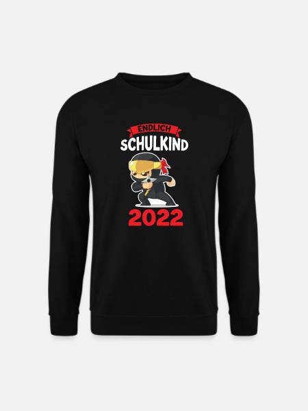 Schulkind 2022 Einschulung Ninja Geschenk - Unisex Pullover - Schwarz
