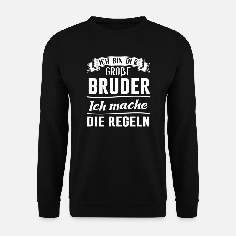 Großer Bruder Brüder Grosser Bruder Geschenk - Unisex Pullover - Schwarz