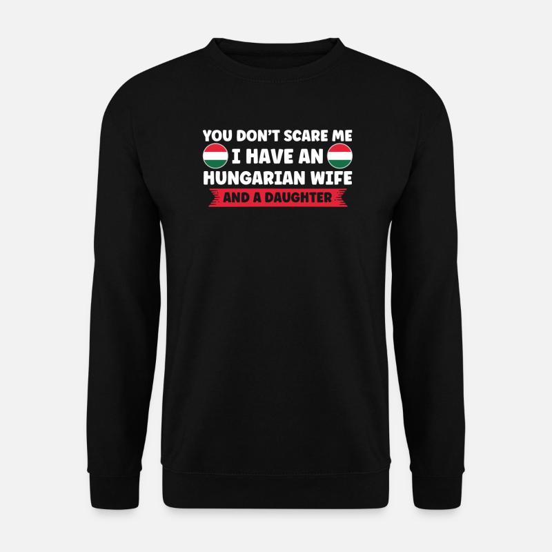 Ungarn ungarische Flagge ungarische Wurzeln - Unisex Pullover - Schwarz