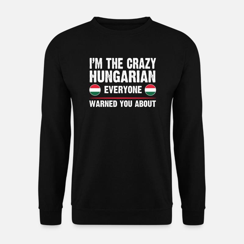 Ungarn ungarische ungarische Flagge Geschenk - Unisex Pullover - Schwarz