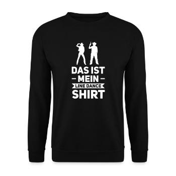 Line Dance Linedancer Linedance Geschenk - Unisex Pullover - Schwarz - Vorne - Alina (178cm) & Michal (187cm)