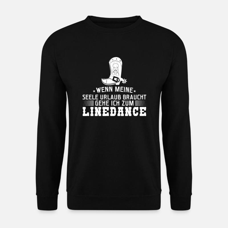 Linedance Linedancer Tänzer Geschenk - Unisex Pullover - Schwarz