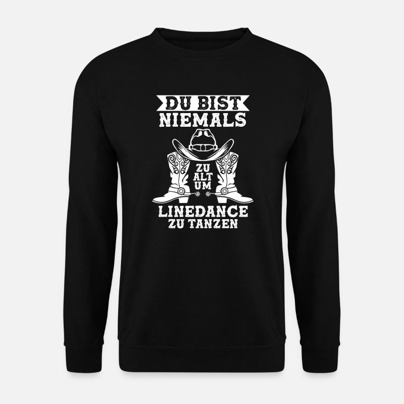 Linedance Linedancer Tänzer Geschenk - Unisex Pullover - Schwarz
