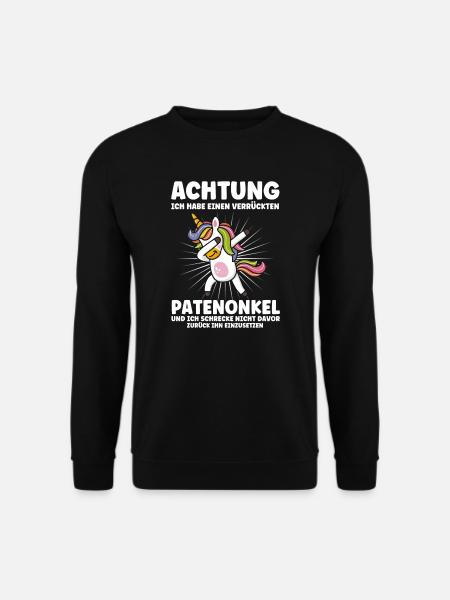 Patenkind Patenonkel Taufpate Geschenk - Unisex Pullover - Schwarz