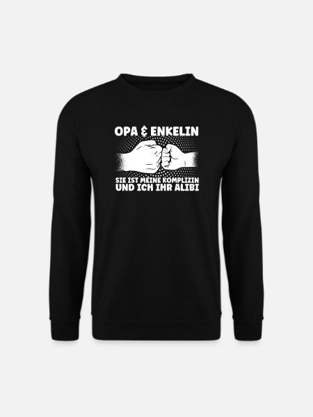 Opa Enkelin Großvater Geschenk - Unisex Pullover - Schwarz