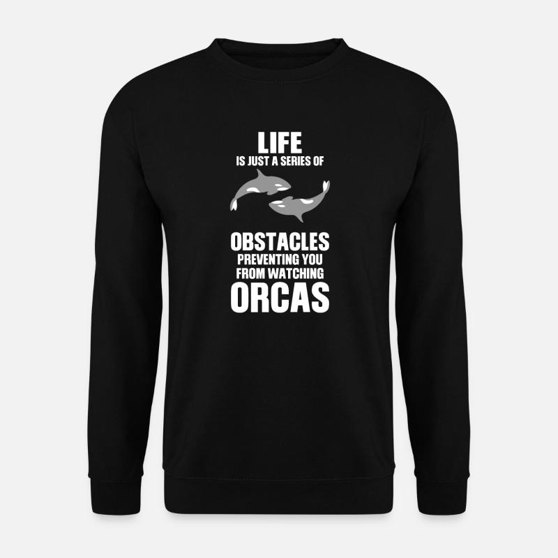 Orca Orca Tiergeschenk - Unisex Pullover - Schwarz