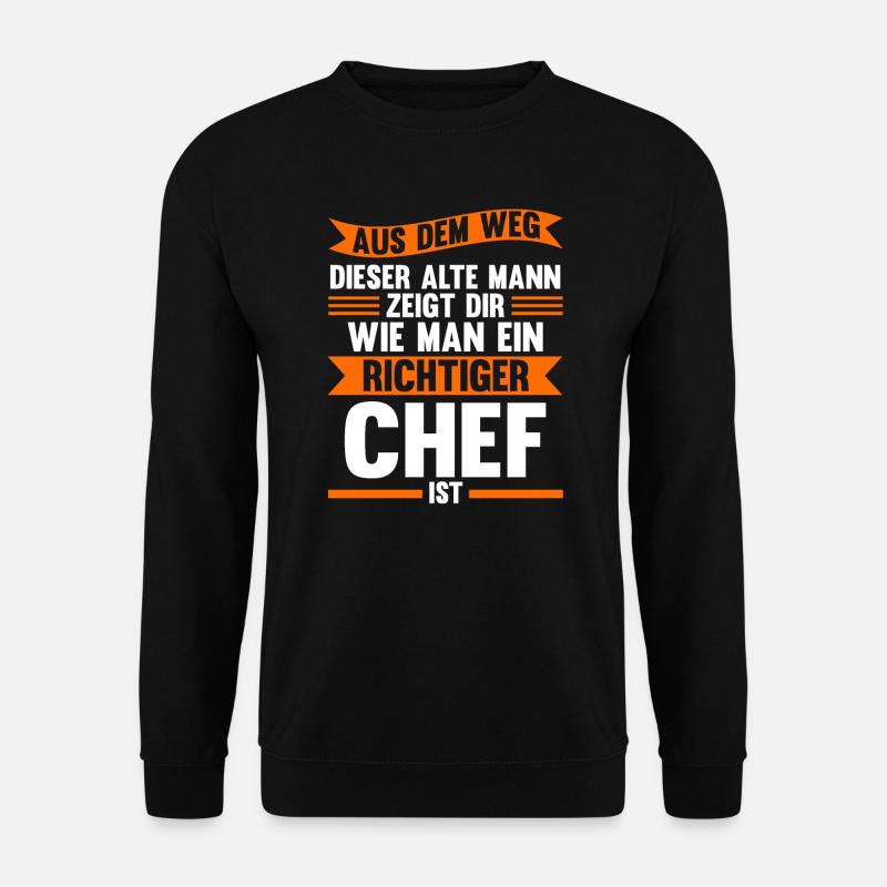 Chef Leiter Direktor Geschenk - Unisex Pullover - Schwarz