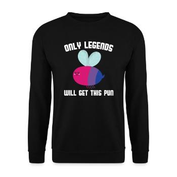 LGBT Gay Pride LGBTQ Gift - Unisex Sweatshirt - black - Front - Alina (178cm) & Michal (187cm)