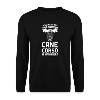 Cane Corso Cane Corso Cadeau - Sweat-shirt Unisexe - noir - Devant - Alina (178cm) & Michal (187cm)