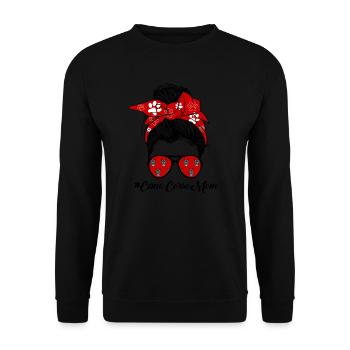 Cane Corso Mama Messy Bun Cane Corso - Sweat-shirt Unisexe - noir - Devant - Alina (178cm) & Michal (187cm)