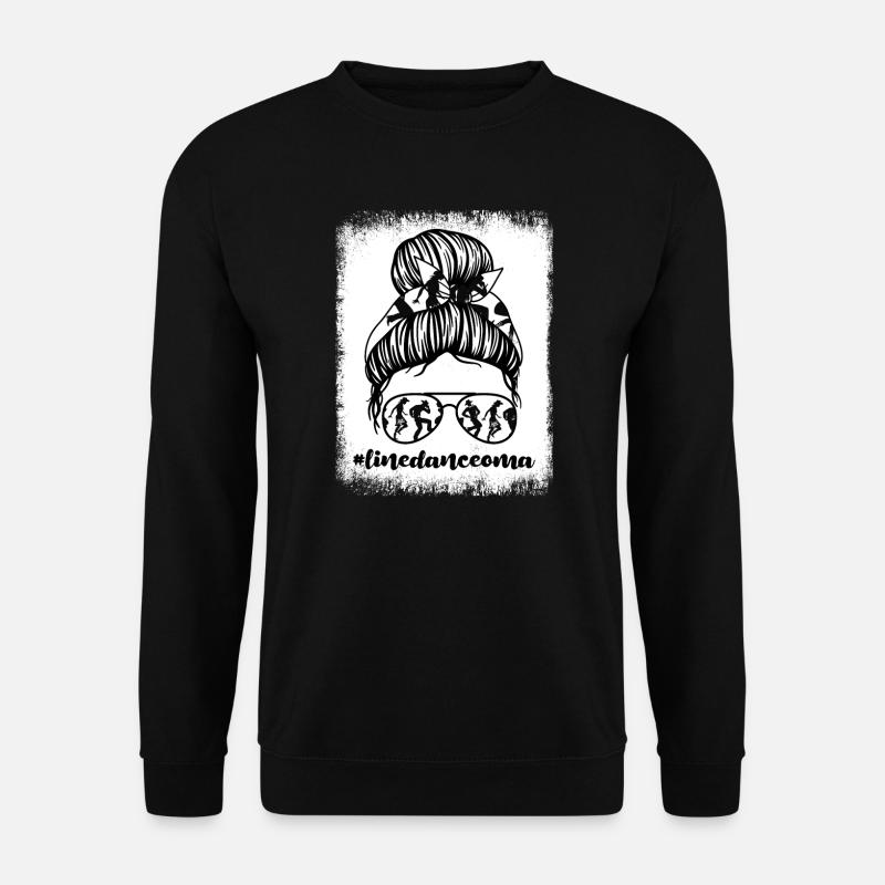 Linedance Oma Großmutter Geschenk - Unisex Pullover - Schwarz