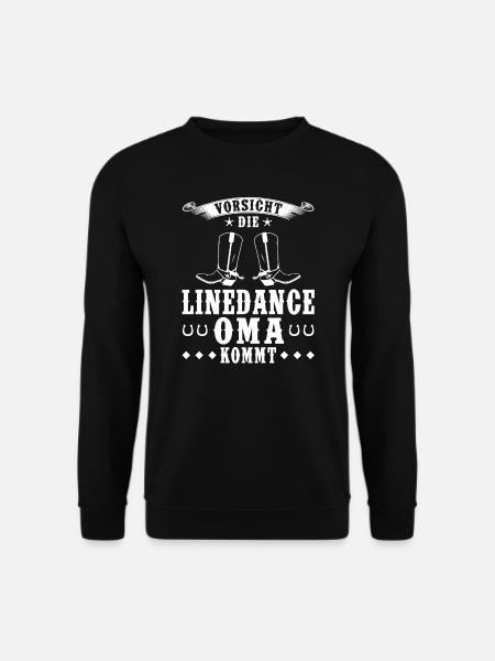 Linedance Oma Tänzerin Geschenk - Unisex Pullover - Schwarz