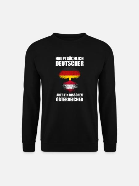 Deutscher Österreicher Deutsch Geschenk - Unisex Pullover - Schwarz