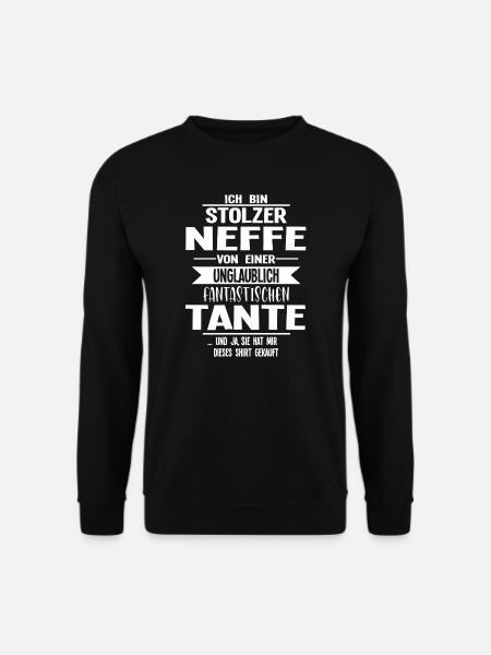 Neffe Tante Neffen Geschenk - Unisex Pullover - Schwarz
