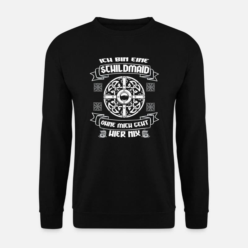Schildmaid Wikinger Kriegerin Geschenk - Unisex Pullover - Schwarz
