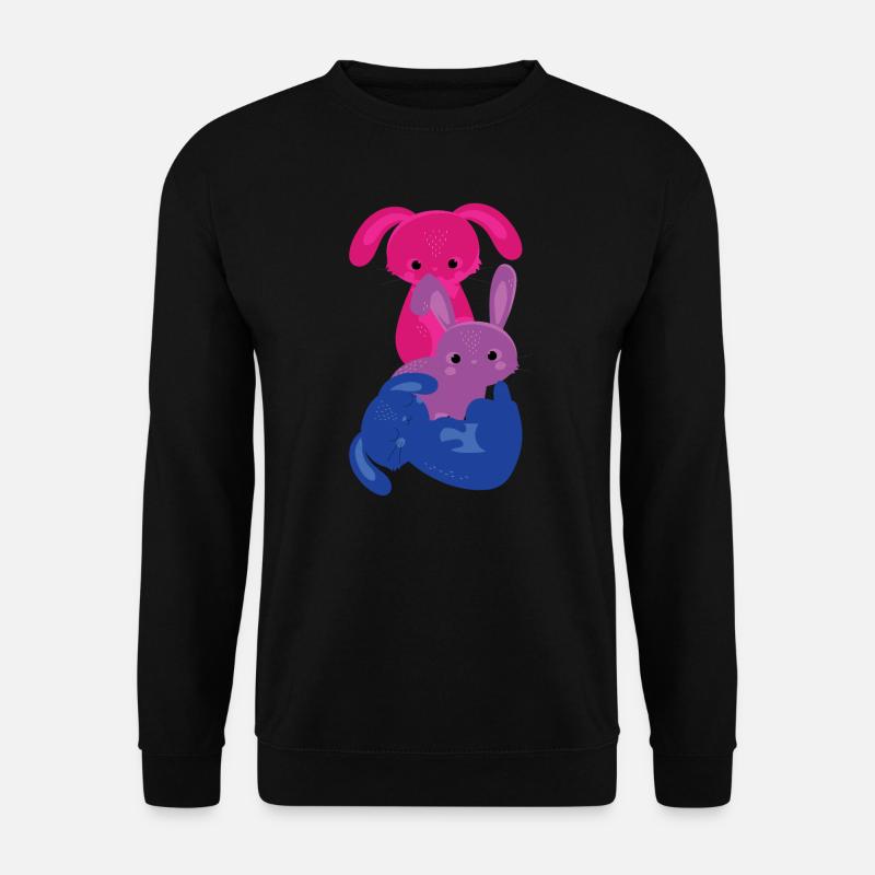 Bisexual Rabbit Bisexual - Unisex Sweatshirt - black