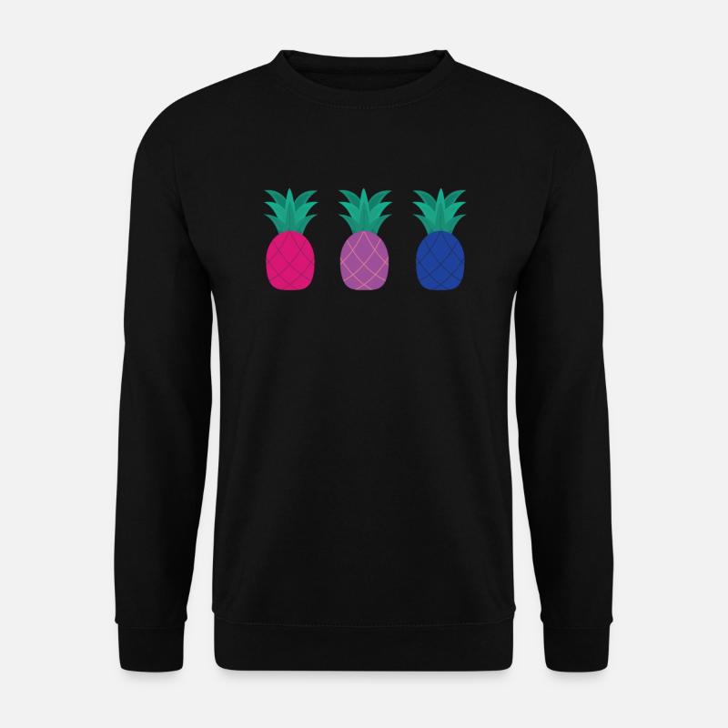 Bisexual Pineapple Bisexual Pineapple - Unisex Sweatshirt - black