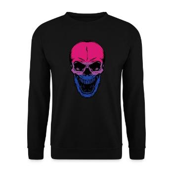 Bisexual skull Bisexual skull - Unisex Sweatshirt - black - Front - Alina (178cm) & Michal (187cm)