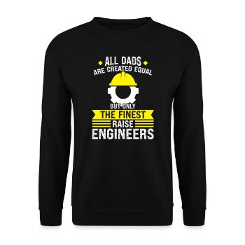 Ingenieur Vater Sohn Ingenieur Vater Familie - Unisex Pullover - Schwarz - Vorne - Alina (178cm) & Michal (187cm)