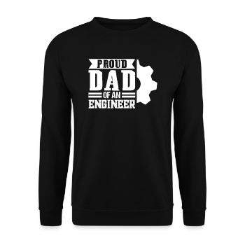 Ingenieur Vater Ingenieur Vater Familie Geschenk - Unisex Pullover - Schwarz - Vorne - Alina (178cm) & Michal (187cm)