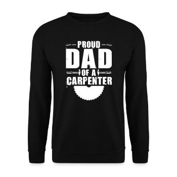 Zimmermann Papa Zimmermann Père Cadeau de famille - Sweat-shirt Unisexe - noir - Devant - Alina (178cm) & Michal (187cm)