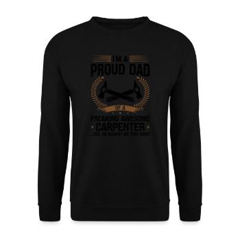 Zimmermann Père Fils Zimmermann Père Famille - Sweat-shirt Unisexe - noir - Devant - Alina (178cm) & Michal (187cm)