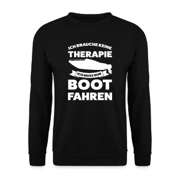 Boot Segeln Segler Geschenk - Unisex Pullover - Schwarz - Vorne - Alina (178cm) & Michal (187cm)