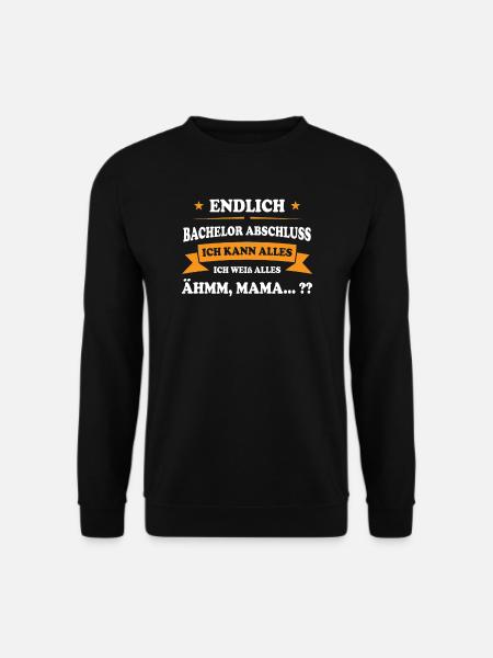 Bachelor Abschluss Bachelor-Abschluss Geschenk - Unisex Pullover - Schwarz