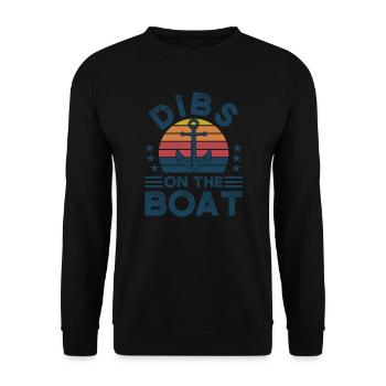 Kapitän Kapitäne Bootfahren Geschenk - Unisex Pullover - Schwarz - Vorne - Alina (178cm) & Michal (187cm)