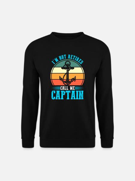 Captain Boat Captains Gift - Unisex Sweatshirt - black