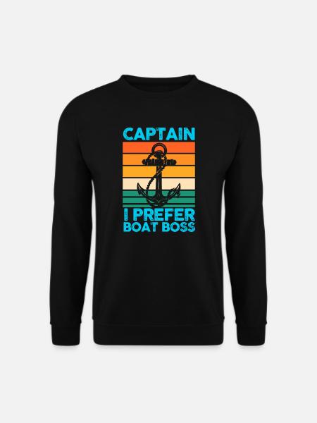 Captain Boat Captains Gift - Unisex Sweatshirt - black