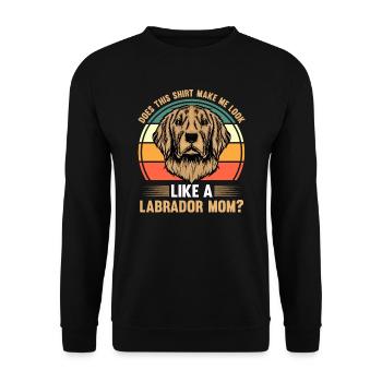labrador mom labradorbesitzer hund labradors - Unisex Pullover - Schwarz - Vorne - Alina (178cm) & Michal (187cm)