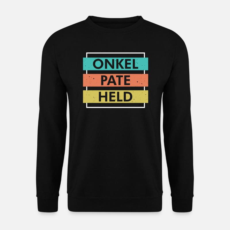 Onkel Patenonkel - Unisex Pullover - Schwarz
