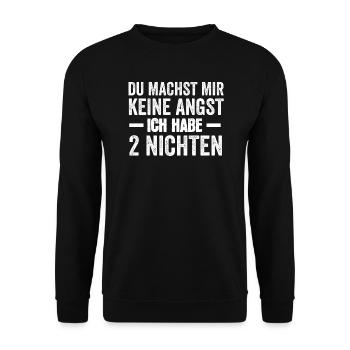 Onkel 2 Nichten Nichten Geschenk - Unisex Pullover - Schwarz - Vorne - Alina (178cm) & Michal (187cm)