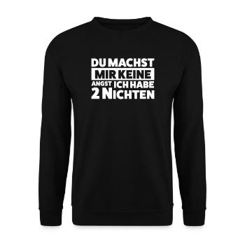 Onkel 2 Nichten Nichten Geschenk - Unisex Pullover - Schwarz - Vorne - Alina (178cm) & Michal (187cm)
