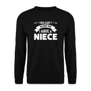 Uncle Niece Uncle Niece Gift - Unisex Sweatshirt - black - Front - Alina (178cm) & Michal (187cm)