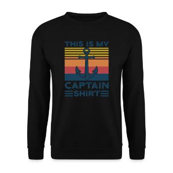 Capitaine Capitaine Cadeau de navigation de plaisance - Sweat-shirt Unisexe - noir - Devant - Alina (178cm) & Michal (187cm)