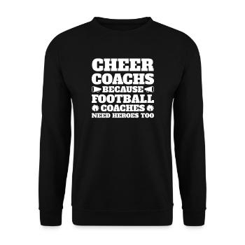 Coach Football Coach Football Game Gift - Unisex Sweatshirt - black - Front - Alina (178cm) & Michal (187cm)