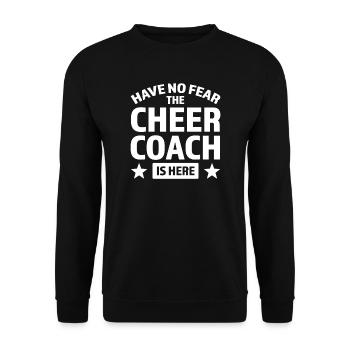 coach jubeln sport jubeln coach Geschenk - Unisex Pullover - Schwarz - Vorne - Alina (178cm) & Michal (187cm)