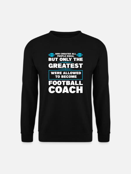 Trainer Fußballtrainer Fußballspiel Geschenk - Unisex Pullover - Schwarz