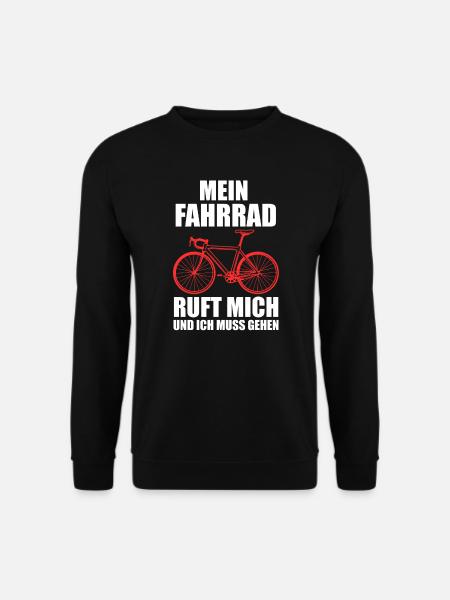 Fahrrad Rennrad Radfahrer Geschenk - Unisex Pullover - Schwarz