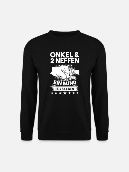Onkel 2 Nichten 2 Nichten Geschenk - Unisex Pullover - Schwarz