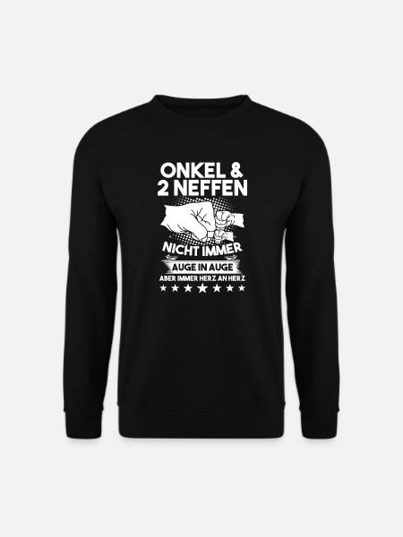 Onkel 2 Neffen Neffen Geschenk - Unisex Pullover - Schwarz